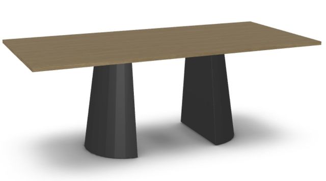 Amisco Customizable Gemma Thermo Fused Laminate 84'' Bar Height Rectangular Table-0