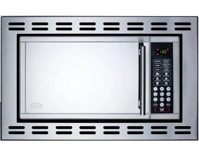 Summit® 0.9 Cu. Ft. Stainless Steel Built In Microwave-0