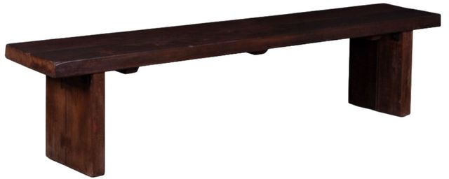 Home Trends & Design Barnwood Slabs Jacobean Brown Bench-0