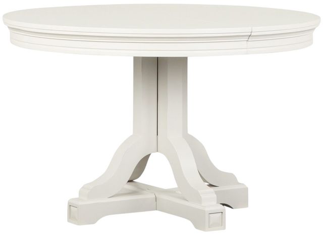 Magnussen Home® Willowbrook Egg Shell White Round Dining Table-0