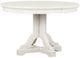 Magnussen Home® Willowbrook Egg Shell White Round Dining Table-0