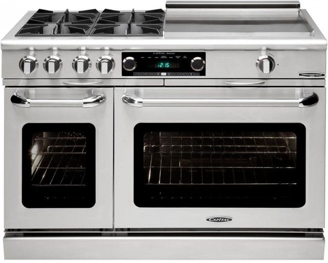 Capital Cooking™ Connoisseurian 48" Stainless Steel Pro Style Dual Fuel Range-0