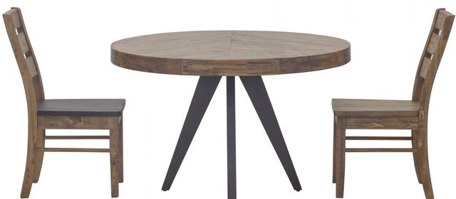 Moe's Home Collection Parq Cappuccino Round Dining Table with Black Base-3