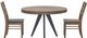 Moe's Home Collection Parq Cappuccino Round Dining Table with Black Base-3