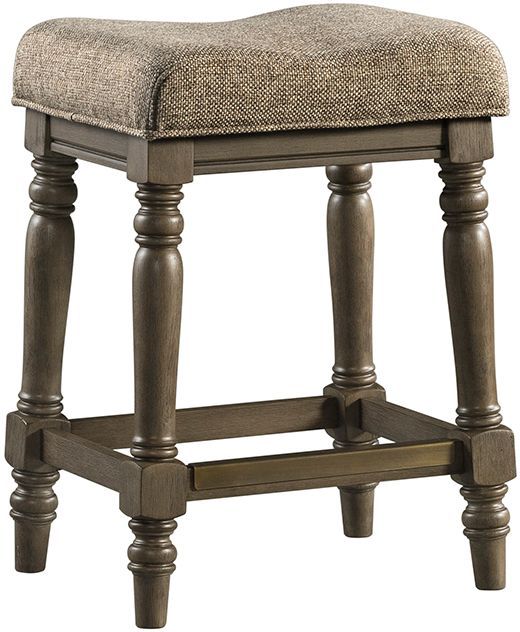 Intercon Balboa Park Brown/Roasted Oak Backless Stool-0