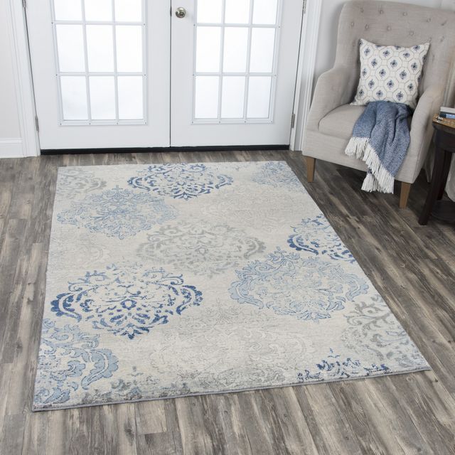 Rizzy Home Gossamer Light Gray 2'6" x 8' Runner Rug-3