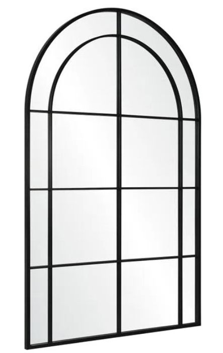 Renwil® Atkinson Matte Black Full Length Mirror-1