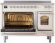 Ilve® Nostalgie II Series 48" Antique White Pro Style Induction Range-2