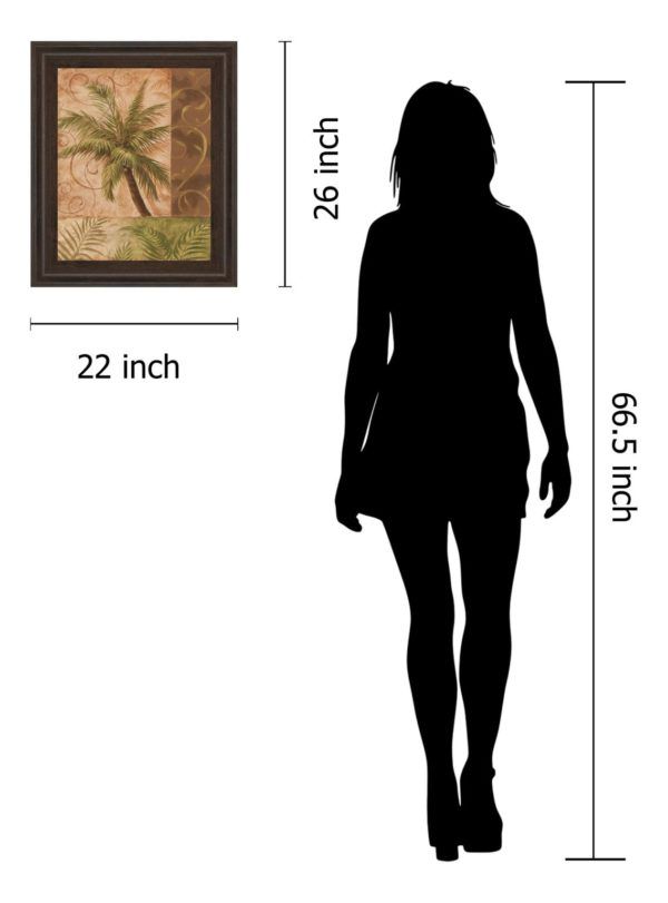 Classy Art Tropical Breeze I by Vivian Flasch Framed Wall Art-2