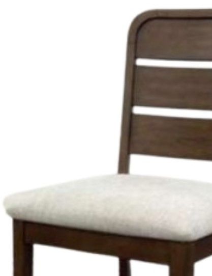Elements International Glinda Brown/Light Gray Dining Chair-2