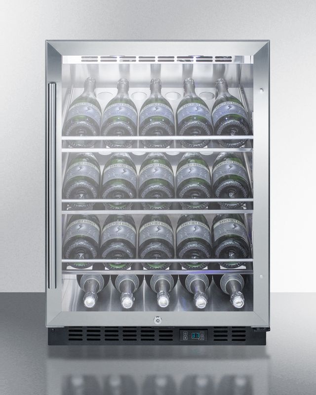 Summit® 24" Wide Single Zone Built-In Commercial Wine Cellar-2