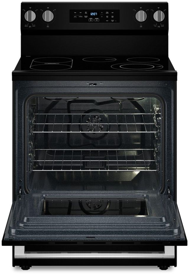 Maytag® 30" Black Freestanding Electric Range with No Preheat Air Fry and Air Baking-1