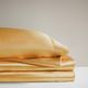 Olliix by Madison Park Essentials 6-Piece Gold California King Satin Wrinkle-Free Luxurious Sheet Set-3