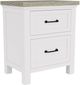 Riverside Furniture Cora Cloud/Fog 2-Drawer Nightstand-0