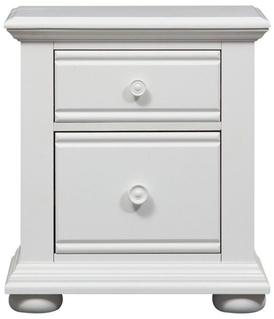 Liberty Furniture Summer House Oyster White Youth Nightstand-2