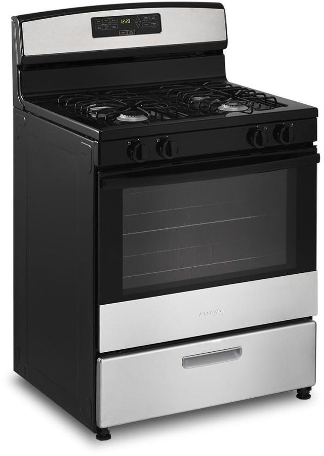 Amana® 30" Stainless Steel Freestanding Gas Range -3
