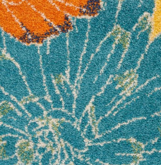 Nourison Home™ Allur Yellow Multicolor 5'x7' Style 4 Area Rug-2