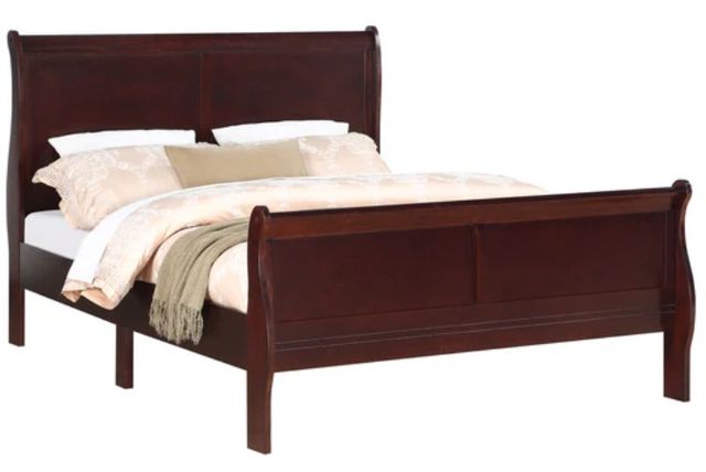 Crown Mark Louis Philip Cherry Youth Twin Sleigh Bed-0