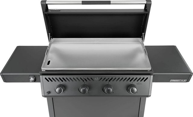 Napoleon Freestyle™ 36" 4-Burner Matte Black Freestanding Propane Outdoor Griddle with Rust-Resistant Stainless Steel Cooktop-3