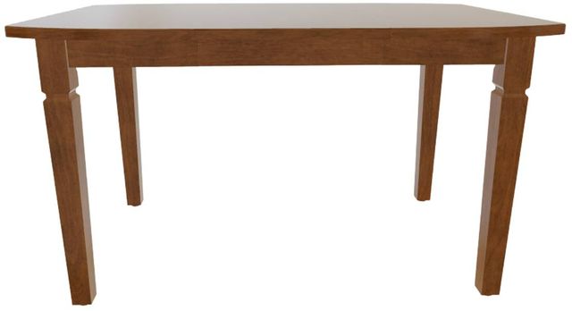 Mavin Customizable Boat Extendable Dining Table with 18" Leaf-1