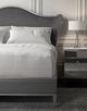 Caracole® Bedtime Beauty Gray Queen Upholstered Panel Bed-1