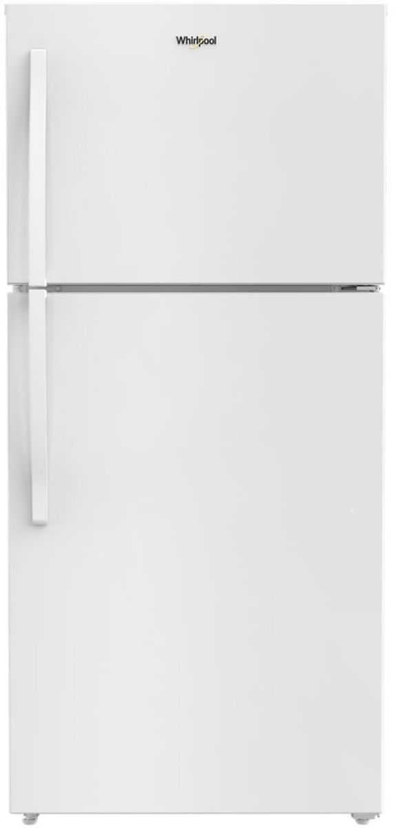 Whirlpool® 30" 19.3 Cu. Ft. White Top Freezer Refrigerator with Total Coverage Cooling-0