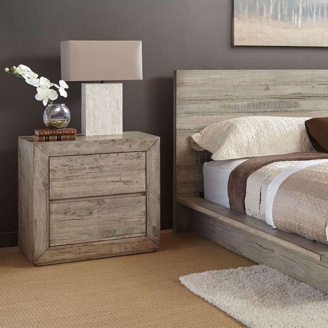 Napa Furniture Design Renewal Weathered Natural Driftwood Nightstand-1