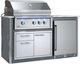 XO Designer 78" Gray Outdoor Kitchen Island -0