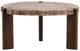 Dovetail Furniture Sampson Light Natural Coffee Table with Bronze Base-0