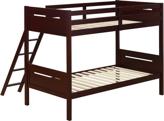 Coaster® Littleton Espresso Twin/Twin Bunk Bed-1