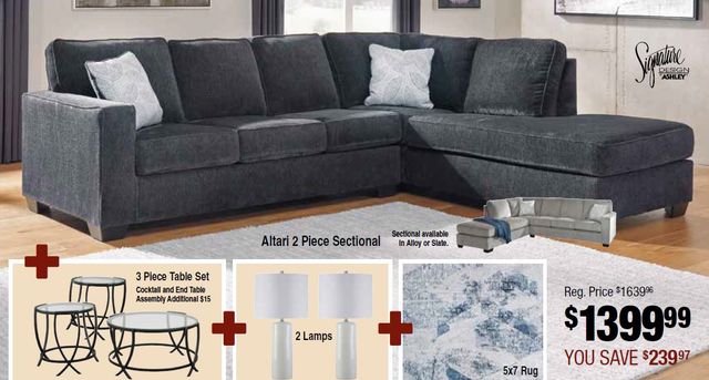 Signature Design by Ashley Altari 8 Piece Living Room Package-0