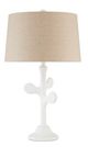Currey & Company Charny White Gesso Table Lamp-1