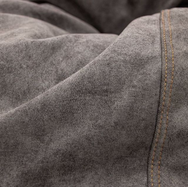 CordaRoy's® Gray Sueded Denim Queen Bean Bag-2