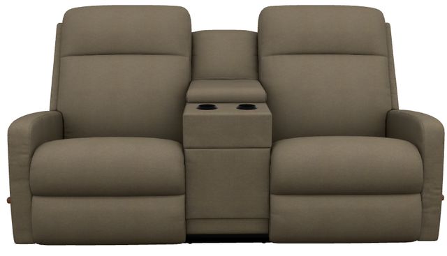 La-Z-Boy® Finley Driftwood Manual Wall Reclining Loveseat with Console-1