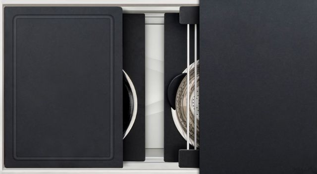 The Galley® Graphite Wood Composite Ideal ThinTop™ Workstation® 3S-0