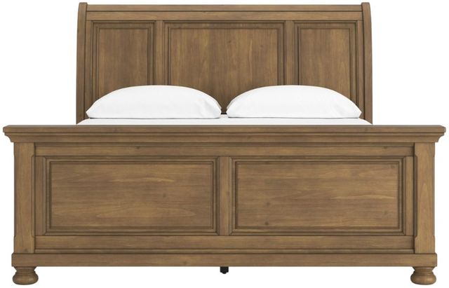 Signature Design by Ashley® Feddinger Medium Brown California King Sleigh Bed-2