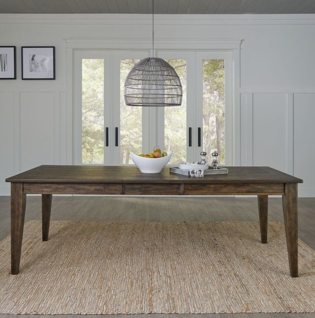 Liberty Furniture Midland Falls Rustic Brown Rectangular Dining Table-1