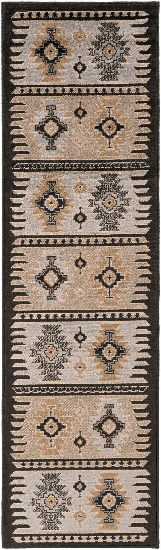 Surya Paramount Medium Gray 2'x8' Runner Rug-0