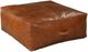 Hammary® Hidden Treasures Brown Large Square Pouf-0