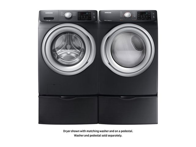 Samsung 7.5 Cu. Ft. Fingerprint Resistant Black Stainless Steel Front Load Gas Dryer-2