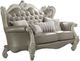ACME Furniture Versailles Bone White/Vintage Gray Loveseat -0