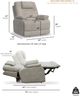 Flexsteel® Zecliner Model 2+ Dove Power Lift Recliner-4