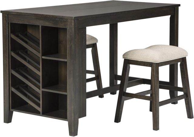 Signature Design by Ashley® Rokane Brown Counter Height Dining Table-1