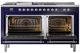 Ilve® Nostalgie II Series 60" Midnight Blue Pro Style Dual Fuel Range-3