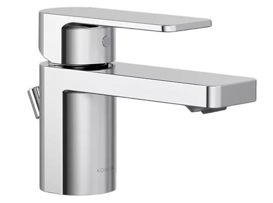 KOHLER® Parallel® Polished Chrome Low Single-Handle Bathroom Sink Faucet-0