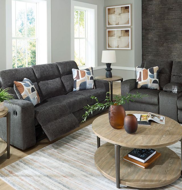 Signature Design by Ashley® Kanlow Dusk Double Reclining Loveseat with Console-6