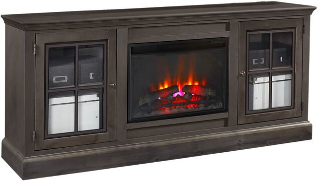 aspenhome® Churchill Ghost Black 76" Fireplace Console-0