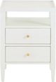 Bassett® Furniture Willow Timeless White Bedside Table-1