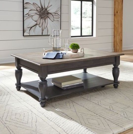 Liberty Furniture Ocean Isle 3-Piece Slate/Weathered Pine Table Set-3