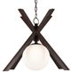 Currey & Company Sawbuck Dark Walnut Pendant Lighting-1